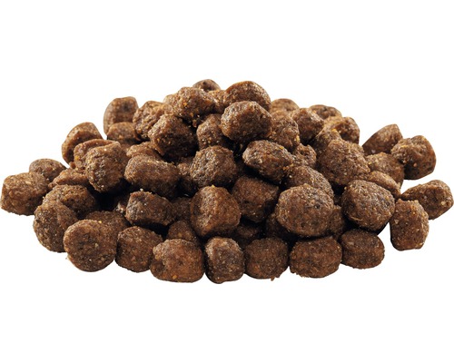 Hromada suchého krmiva pro psy