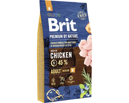 Granule pro psy Brit Premium by Nature Adult M 8 kg