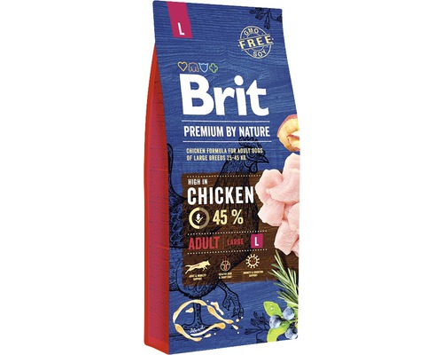Granule pro psy Brit Premium by Nature Adult L 15 kg Granule pro psy Brit Premium by Nature Adult L 15 kg
