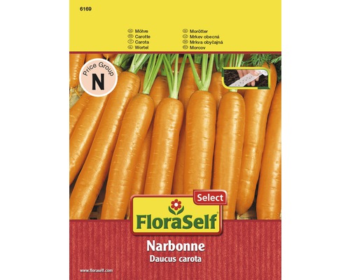 Mrkev 'Narbonne' výsevní pásek FloraSelf Select-0