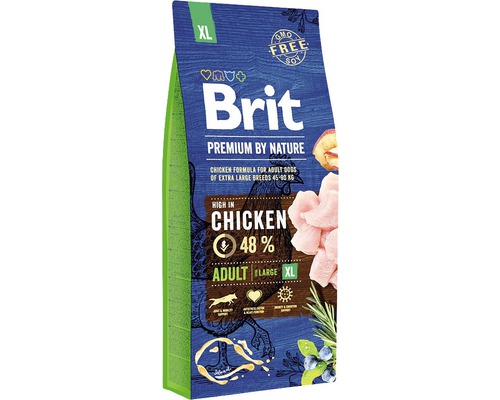 Granule pro psy Brit Premium by Nature Adult XL 15 kg Brit Premium by Nature krmivo pro psy pro velmi velká plemena