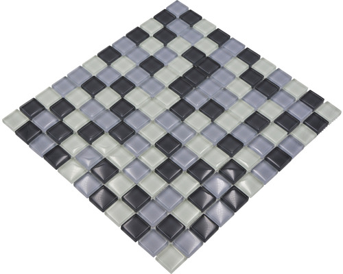 Skleněná mozaika s čtvercovými prvky