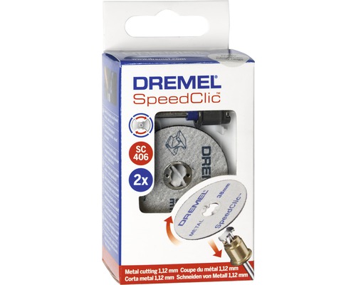 Sada řezných kotoučů na kov Dremel Speedclic SC406, 2 kusy