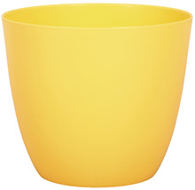 Žlutý plastový květináč