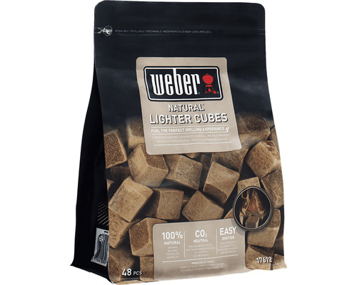 Balení Weber podpalovacích kostek, přírodní podpalovače