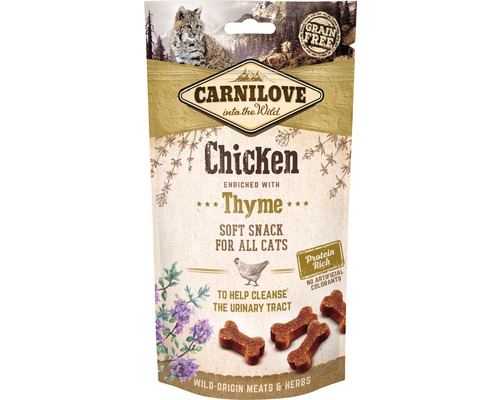 Pamlsky pro kočky Carnilove Cat Semi Moist Chicken 50 g