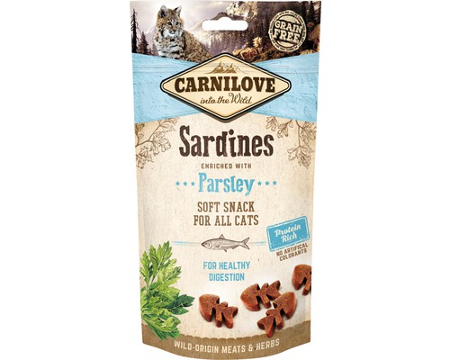 Pamlsky pro kočky Carnilove Cat Semi Moist Sardine 50 g Pamlsky pro kočky Carnilove Cat Semi Moist Sardine 50 g