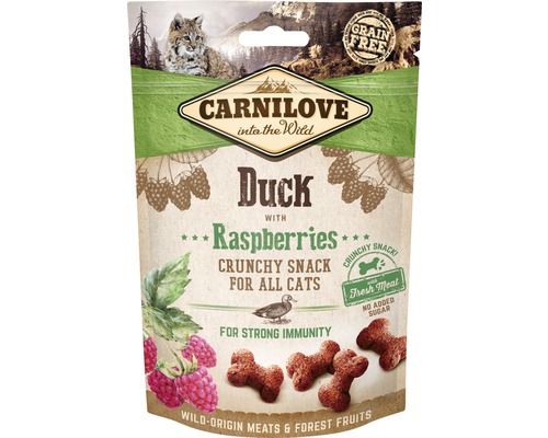 Pamlsky pro kočky Carnilove Cat Crunchy Duck 50 g