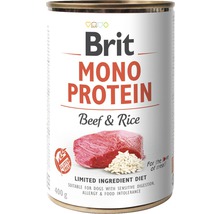 Brit Monoproteinové krmivo pro psy s hovězím masem a rýží v konzervě, bez lepku
