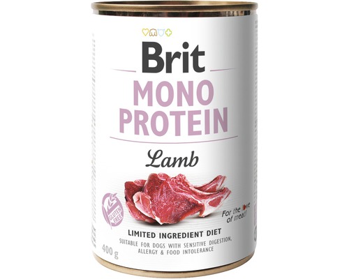 Konzerva pro psy Brit Mono Protein Lamb 400 g-0