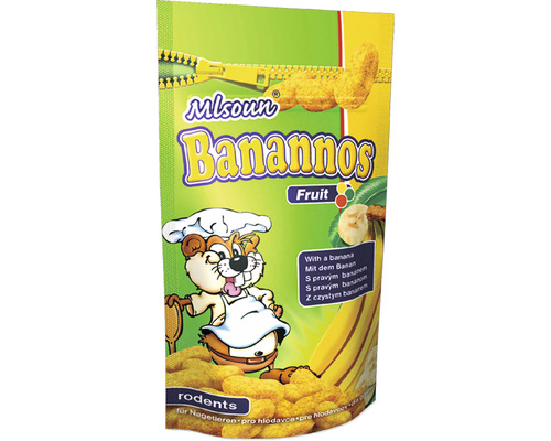 Pamlsky pro hlodavce DAFIKO banánové dropsy 75 g-0
