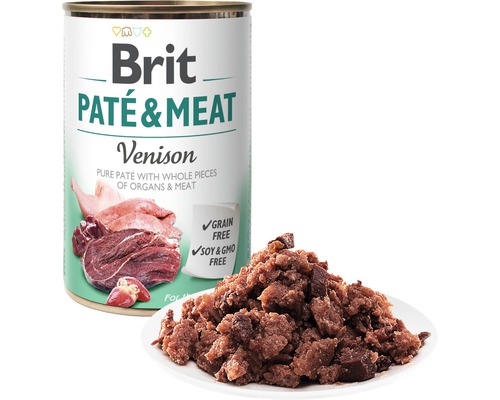 Brit Paštika s masem, zvěřina, bez obilovin, sóji a geneticky modifikovaných organismů