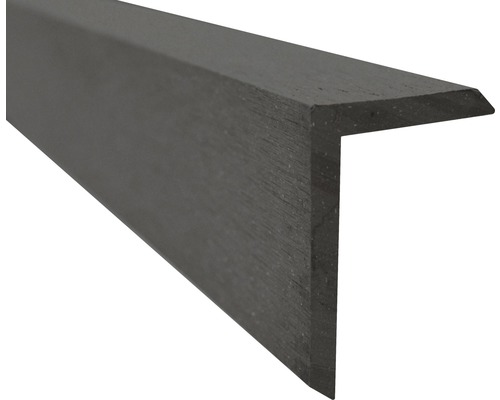 Ukončovací lišta pro terasová prkna WPC Unvoc 2200 x 60 x 40 mm šedá matná