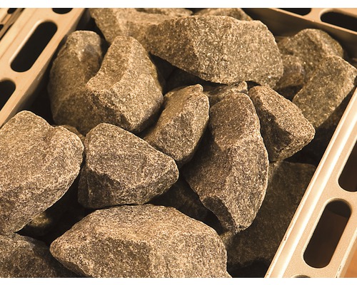 Kameny do sauny v nádobě