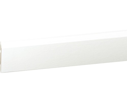 Bílá podlahová lišta