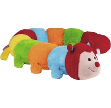 Barevná plyšová housenka