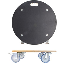 Kulatá klekačka s kolečky a držadlem