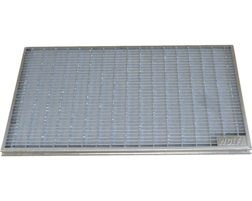 Kovový rošt 3x1 pro rohožovou vanu 60x40 cm Kovová mříž s obdélníkovými oky