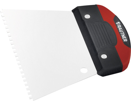 Ozubená stěrka Rautner C1 2K 180mm Zubatá špachtle s rukojetí od společnosti Rautner