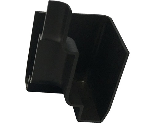 Spodní rohové krycí víčko černé pro sprchový box Aurlane DE122
