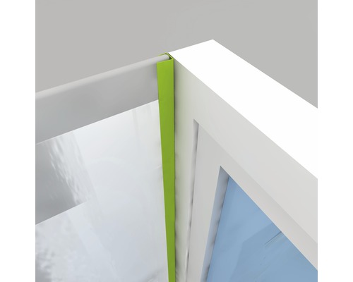 Okenní rám s těsnicí páskou