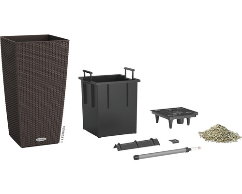 Květináč se zavlažovacím systémem a příslušenstvím