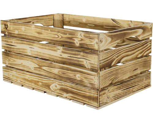 Dřevěná bedna Buildify opálená 60 x 39 x 30 cm