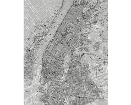 Fototapeta vliesová NYC Map, motiv město