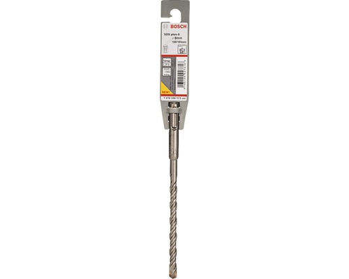 Logo Bosch. Vrták SDS plus-5 s průměrem 8 mm a délkou 100 až 165 mm.