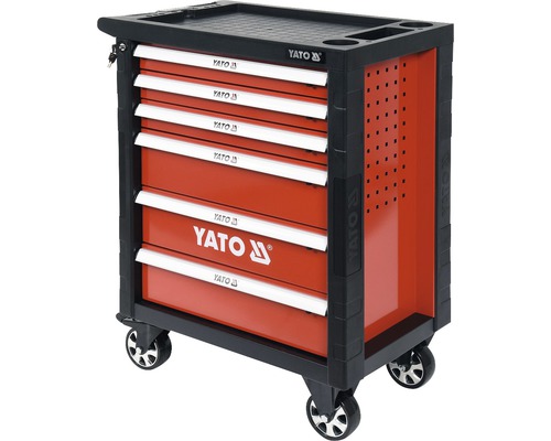 Dílenský vozík se šesti zásuvkami a logem Yato