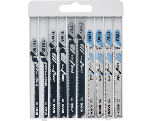 Sada pilových listů pro přímočaré pily na dřevo a kov