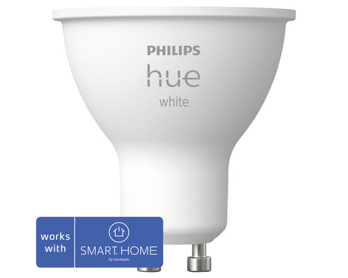 LED žárovka Philips HUE 8719514340060 White GU10 5.2W 400lm 2700K stmívatelná kompatibilní se SMART HOME by hornbach