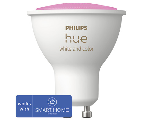 LED žárovka Philips HUE 8719514339880 White And Color Ambiance GU10 4,3W  230lm 2000-6500K stmívatelná kompatibilní se SMART HOME by hornbach -  HORNBACH