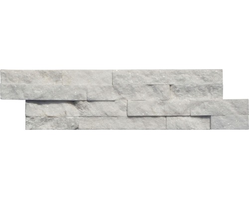 Obkladový kámen Quarzit bílý 15x60cm