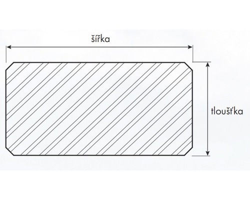 Dřevěný hranol konstrukční NSi 60 x 60 x 2500 mm smrk