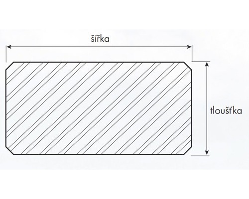 Dřevěný hranol konstrukční NSi 60 x 120 x 4000 mm smrk