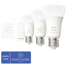 Startovací sada Philips HUE 8719514291232 - bridge+stmívač+3x LED žárovka HUE White Ambiance A60 8W/75W 1100lm 2200-6500K kompatibilní se SMART HOME by hornbach-thumb-2
