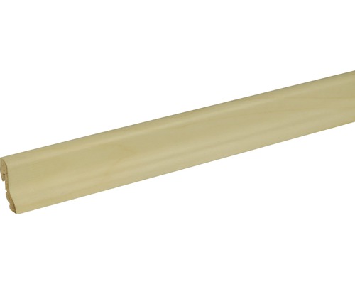Soklová lišta Skandor bříza lakovaná SU18L 18,5x38,5x2400 mm Dřevěná podlahová lišta