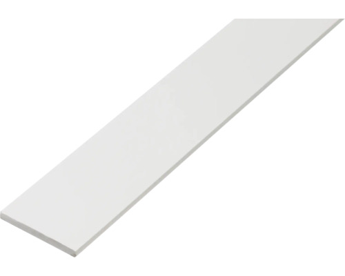 Plochý profil plastový 30x3mm délka 2m bílý Plochý profil plastový 30x3mm délka 2m bílý
