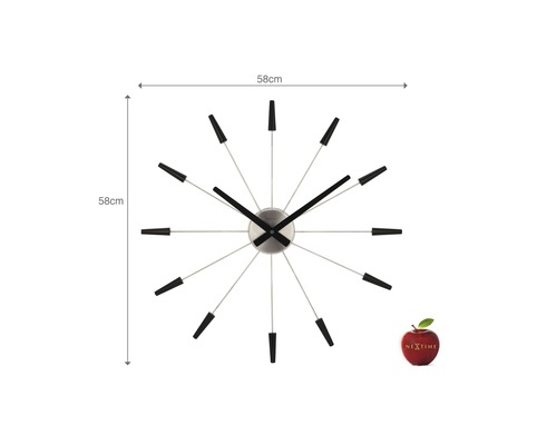Nástěnné hodiny Nextime o průměru 58 centimetrů