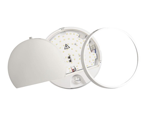 LED stropní svítidlo s pohybovým senzorem a otevřeným pouzdrem