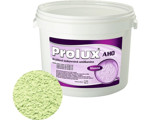 Tenkovrstvá omítka Prolux AHO 1,5 mm tónovaná 25 kg Kbelík s akrylátovou tenkovrstvou omítkou