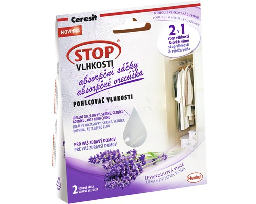 Ceresit Stop vlhkosti sáčky levandule 2x50 Ceresit Stop vlhkosti sáčky levandule 2x50