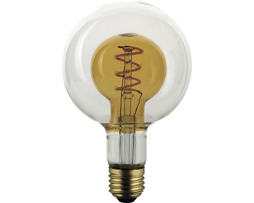 LED žárovka FLAIR G95 E27 / 4 W ( 25 W ) 250 lm 1800 K čirá/amber