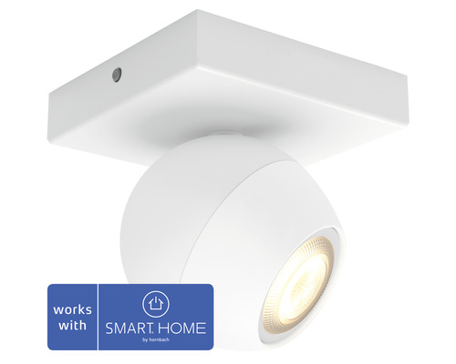 LED bodové osvětlení Philips HUE 50471/31/P6 Buckram 5W 350lm 2200-6500K bílé s dálkovým ovládaním - kompatibilní se SMART HOME by hornbach