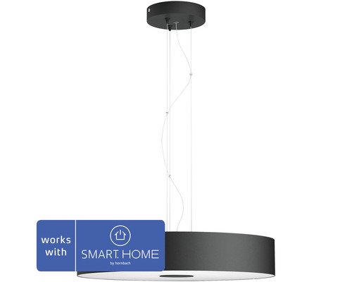 LED lustr Philips HUE 40339/30/P6 Fair 25W 3000lm 2200-6500K černý s dálkovým ovládáním - kompatibilní se SMART HOME by hornbach