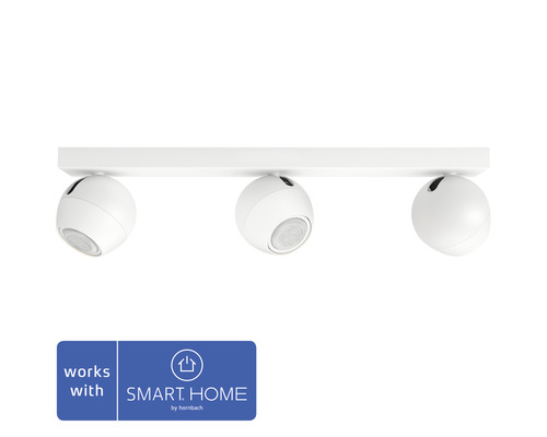 LED bodové osvětlení Philips HUE 50473/31/P6 Buckram 3x 5W 3x 350lm 2200-6500K bílé s dálkovým ovládáním - kompatibilní se SMART HOME by hornbach