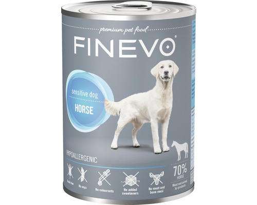 Konzerva pro psy FINEVO Sensitive Dog koňské čisté 400 g