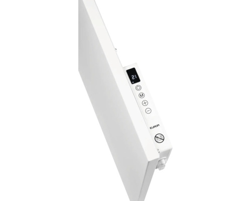 Bílé elektrické topení s digitálním ovládáním