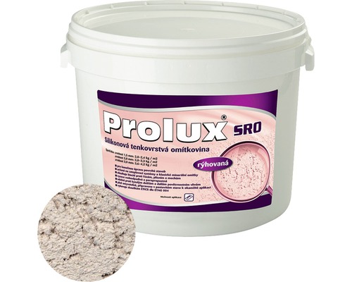 Tenkovrstvá omítka Prolux SRO 2 mm tónovaná 25 kg Kbelík silikonové tenkovrstvé omítky značky Prolux SRO